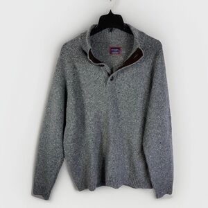 Untuckit Gordonne Sweater Men’s XL Lambswool Mock Neck Thick Old Money Cozy